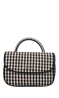 Borsa in ecopelle intrecciata 
