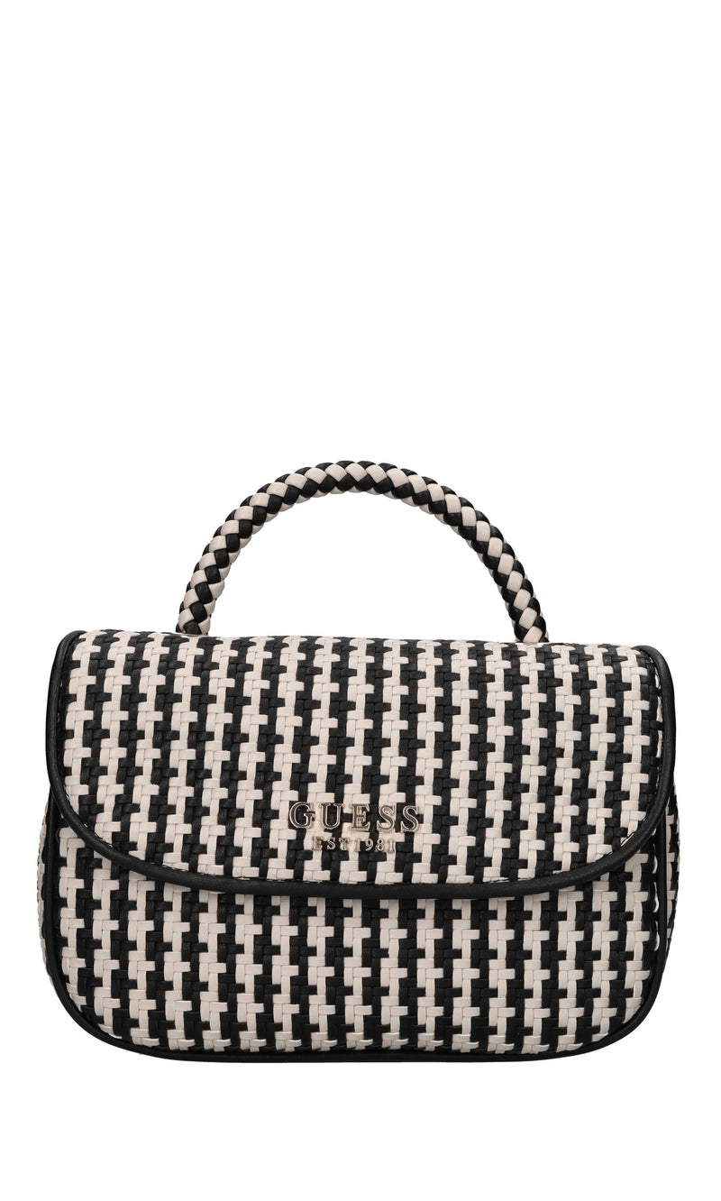 Borsa in ecopelle intrecciata 