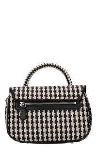 Borsa in ecopelle intrecciata 