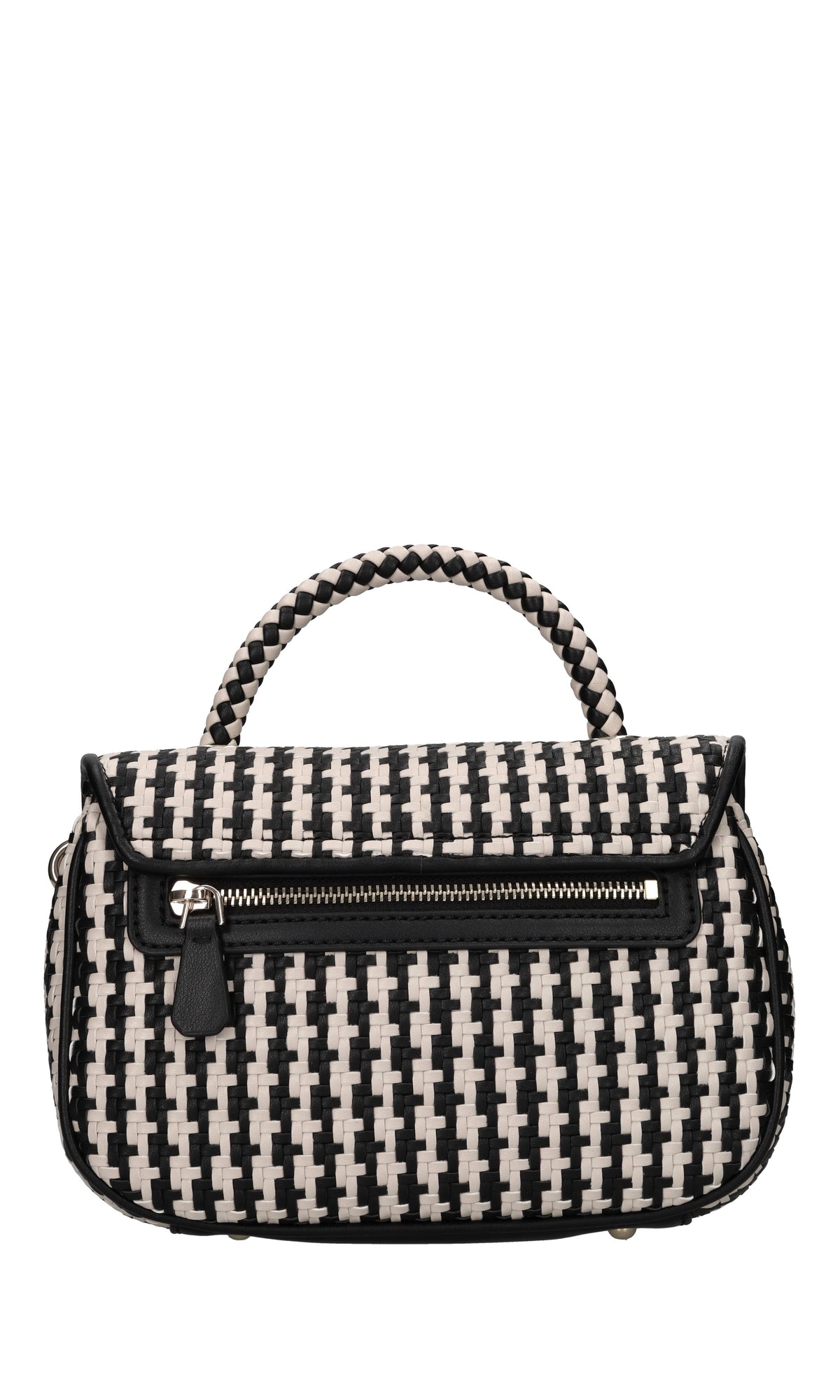 Borsa in ecopelle intrecciata 