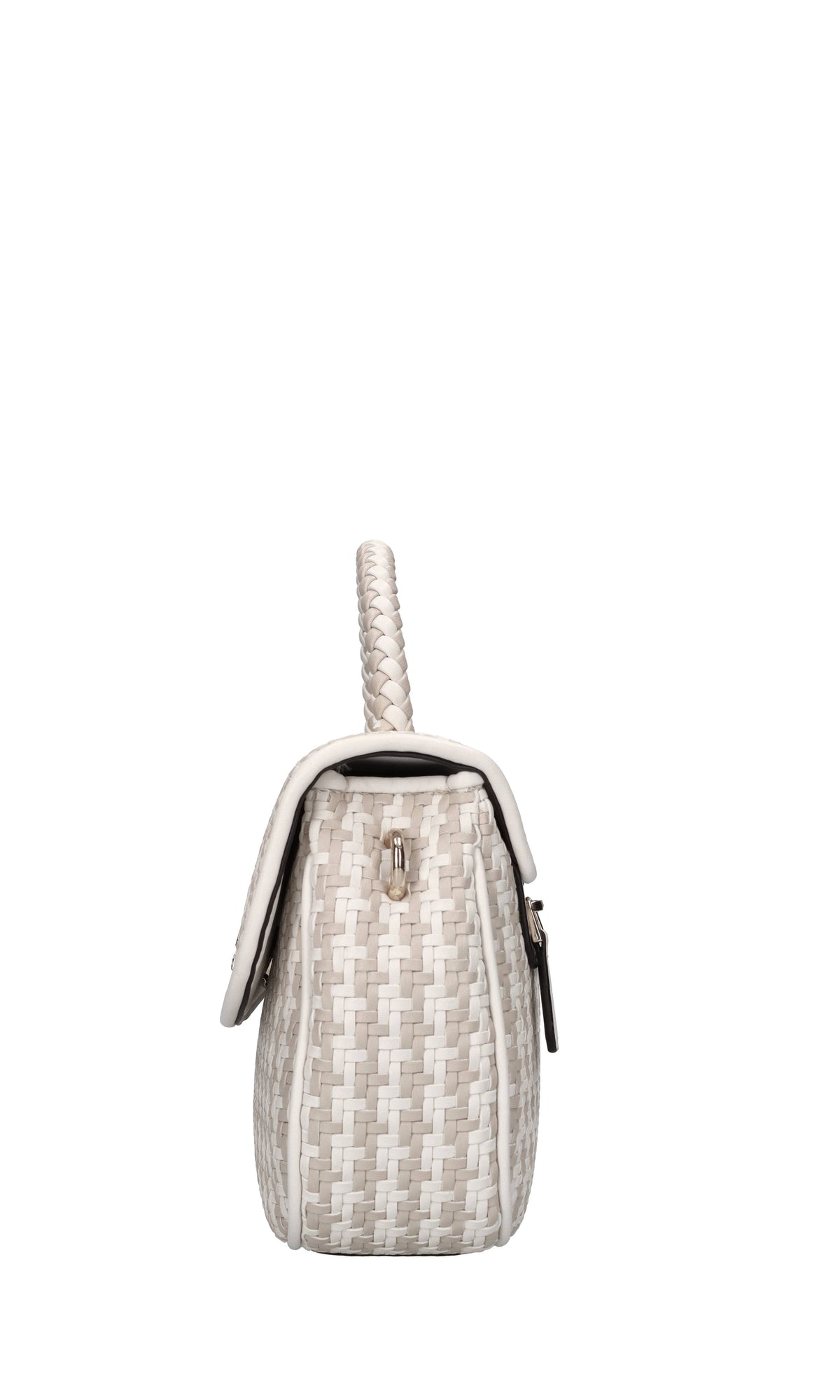 Borsa in ecopelle intrecciata 