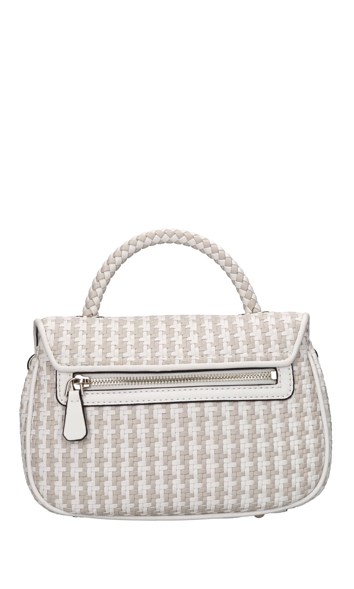 Borsa in ecopelle intrecciata 