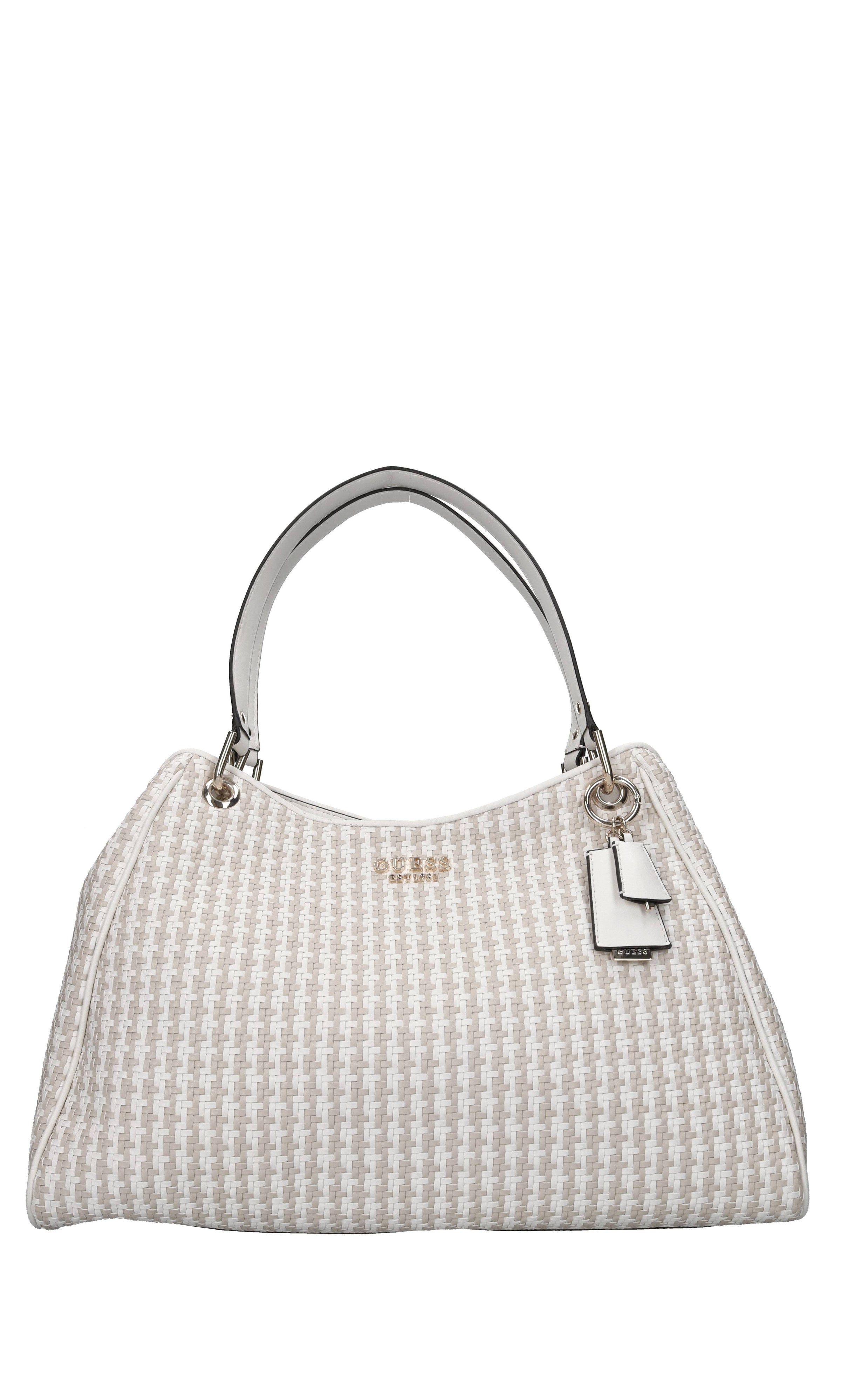 Borsa in ecopelle intrecciata 