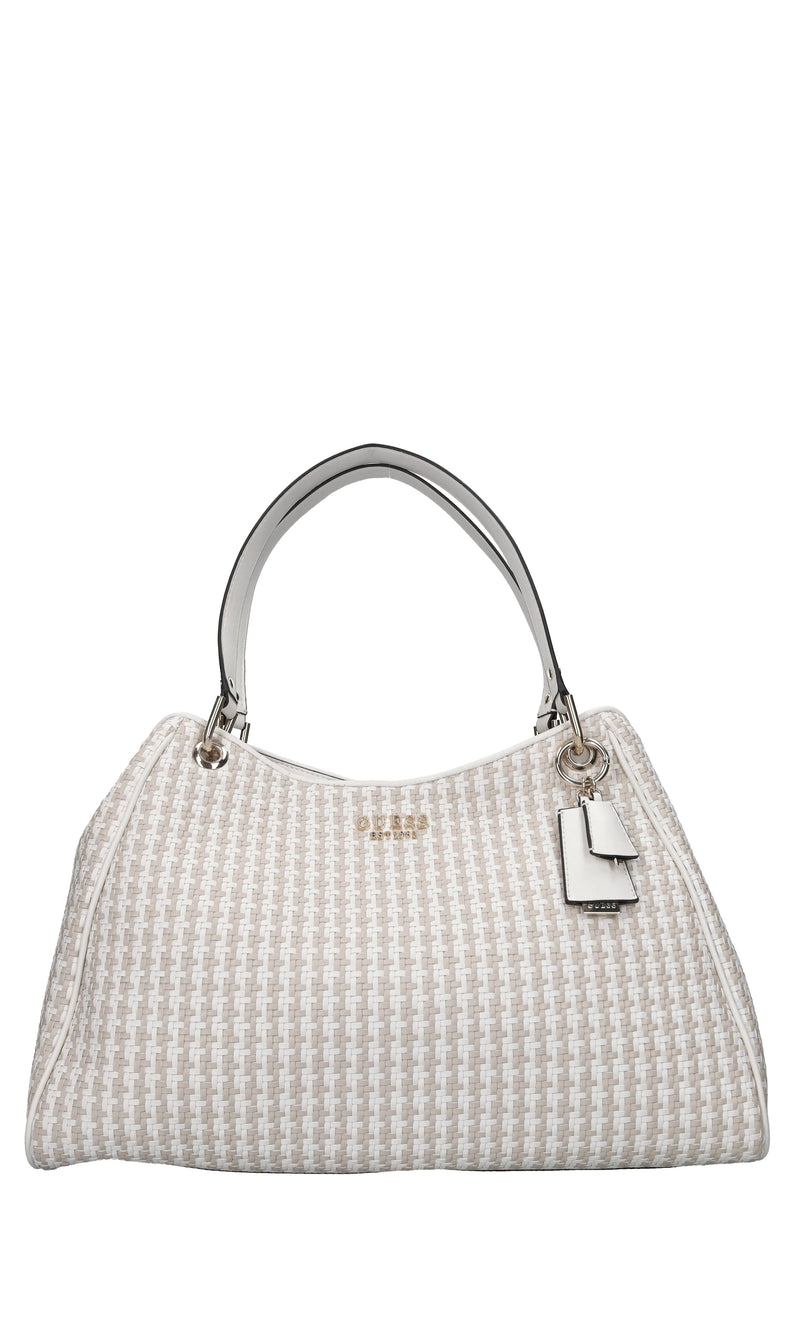 Borsa in ecopelle intrecciata 