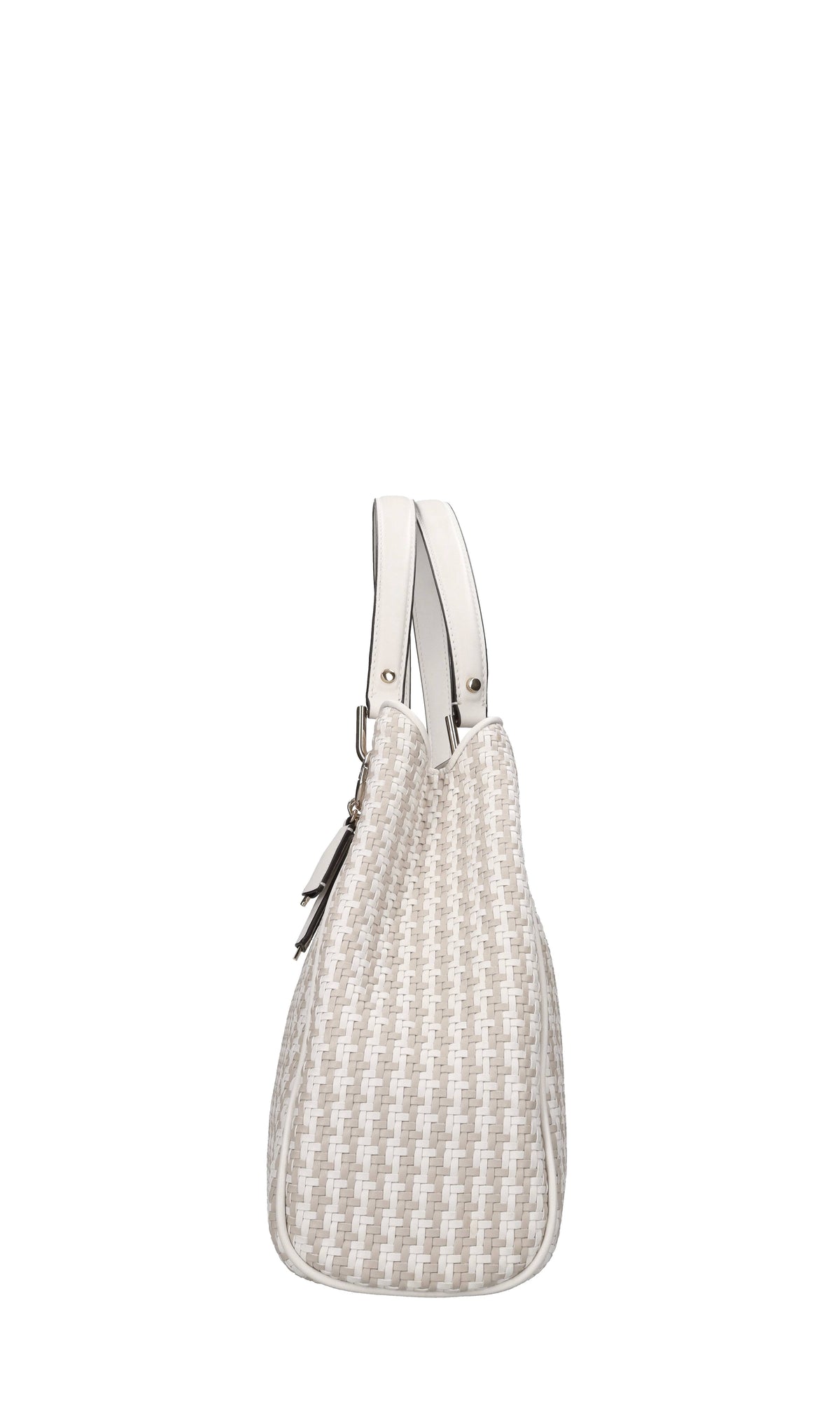 Borsa in ecopelle intrecciata 