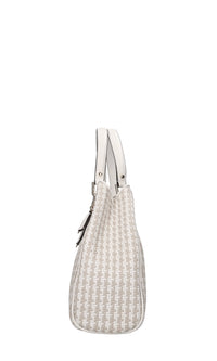 Borsa in ecopelle intrecciata 