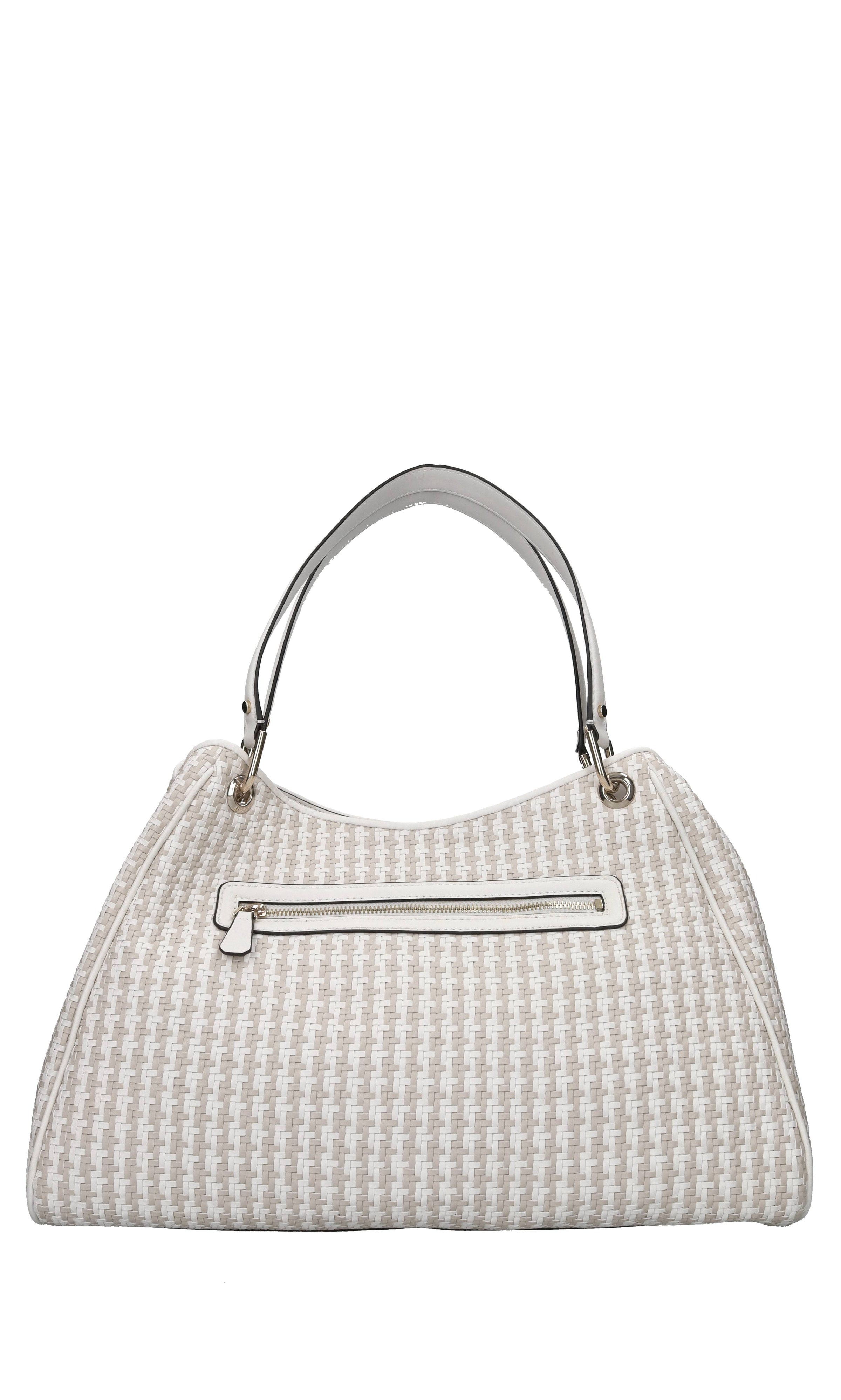 Borsa in ecopelle intrecciata 
