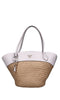 GUESS Borsa in ecopelle e rafia