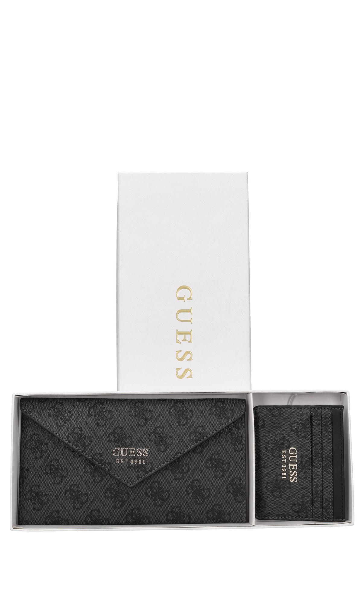 Gift box con portafoglio e portacarte in ecopelle 