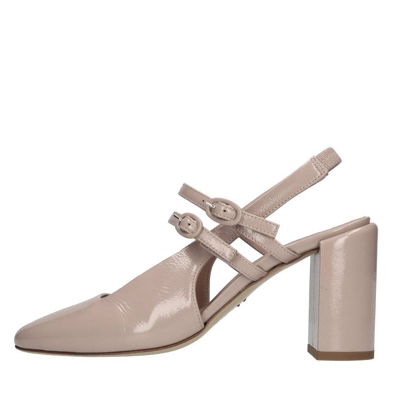 Décolleté slingback in pelle 
