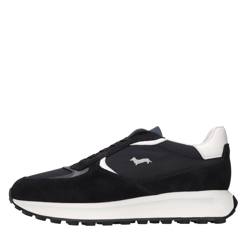 Sneakers in camoscio,pelle e tessuto 
