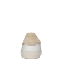 Sneakers in pelle e tessuto 