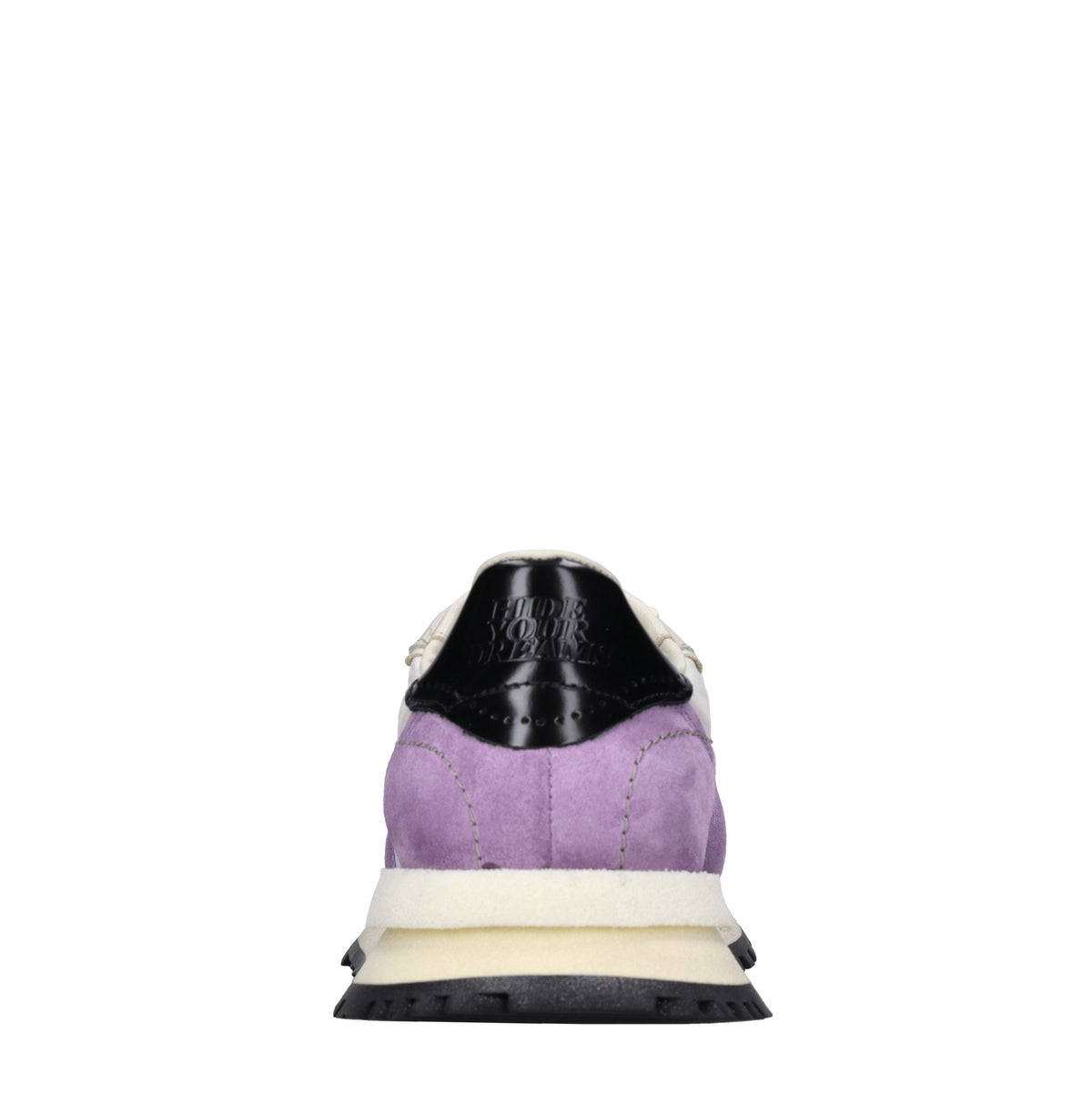 Sneakers in pelle e tessuto 