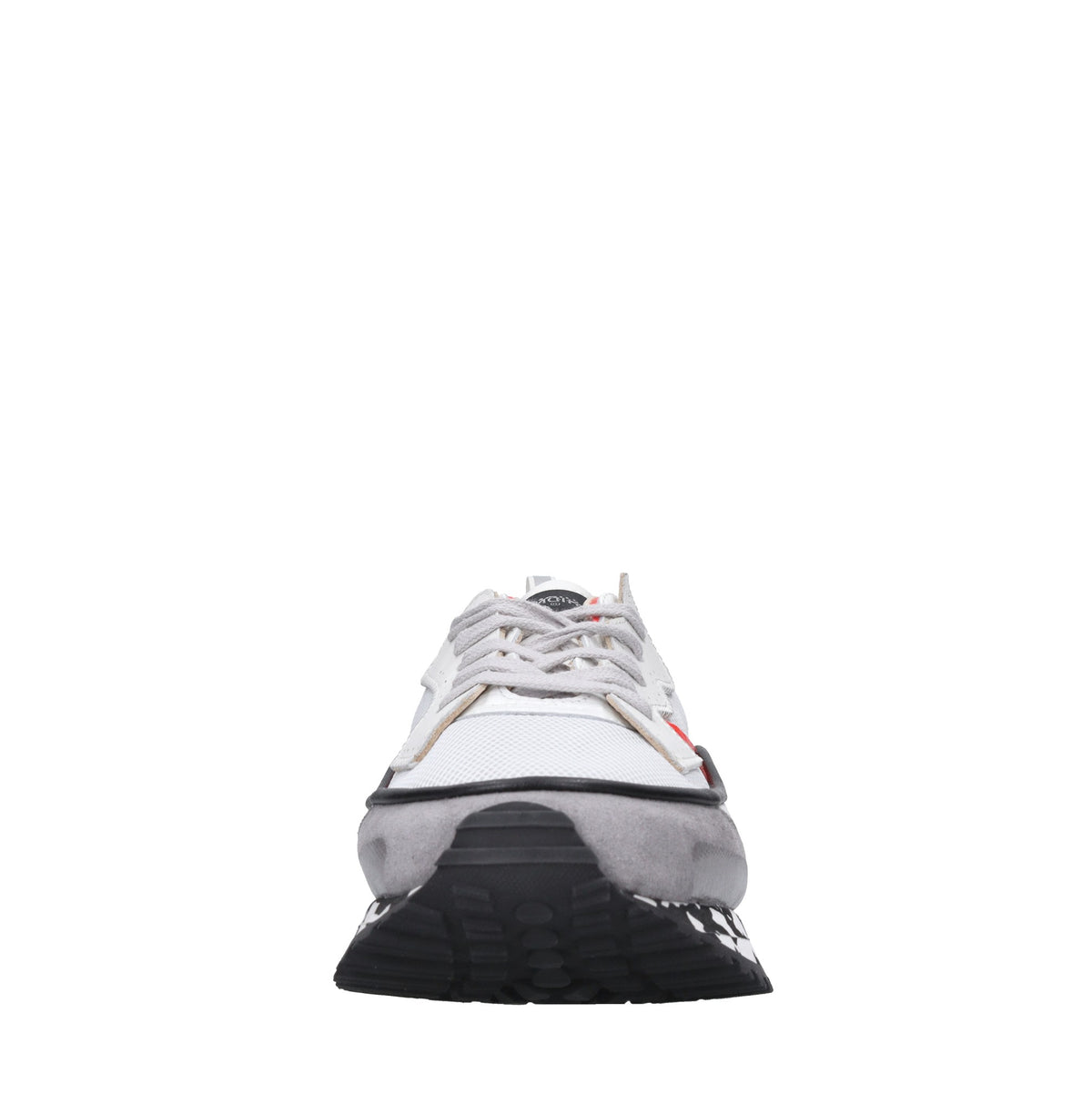 Sneakers in pelle e tessuto 