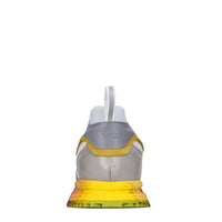 Sneakers in pelle e tessuto 