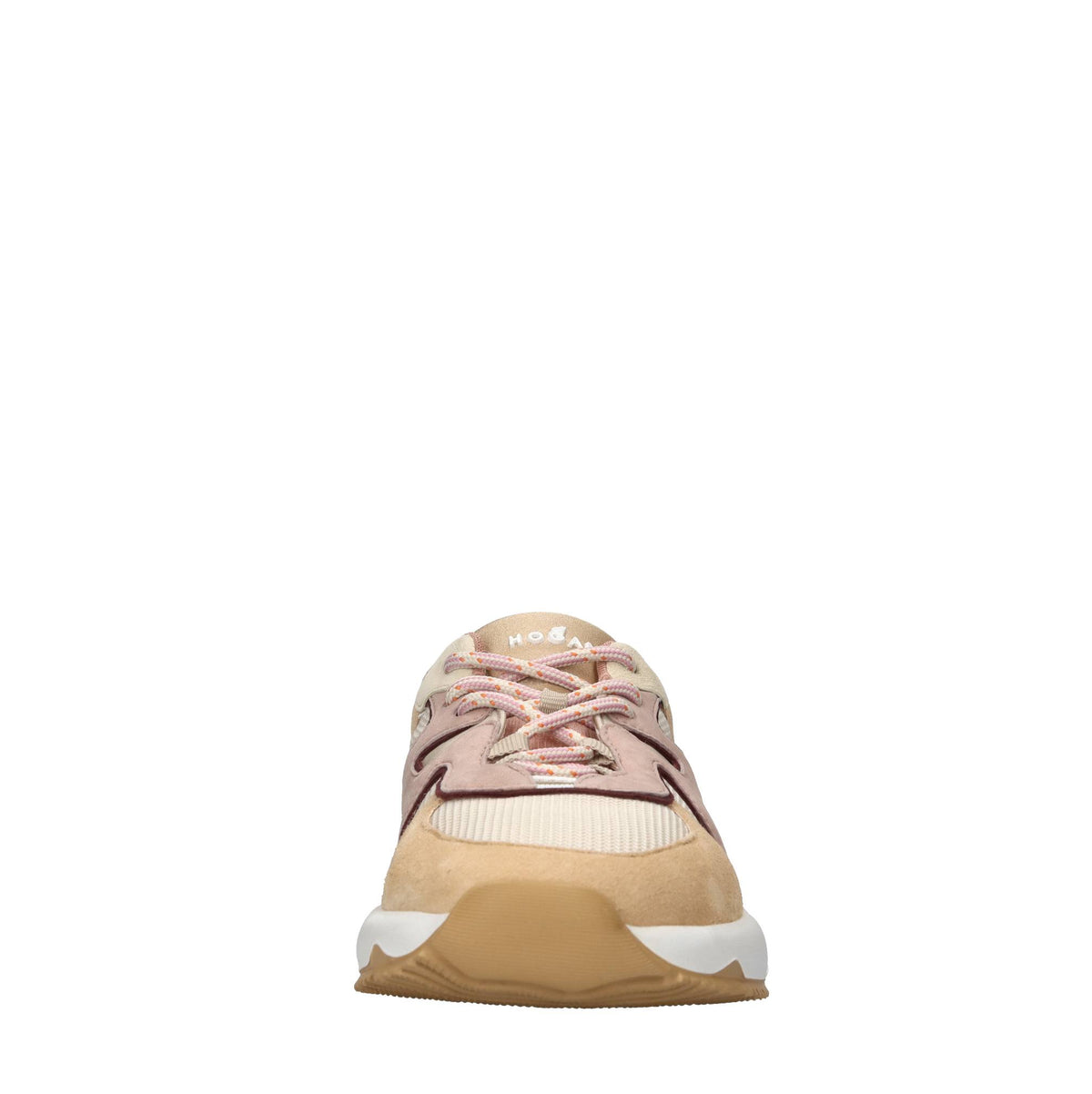 Sneakers in camoscio e tessuto 