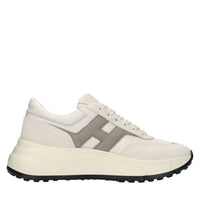 Sneakers in pelle e tessut 
