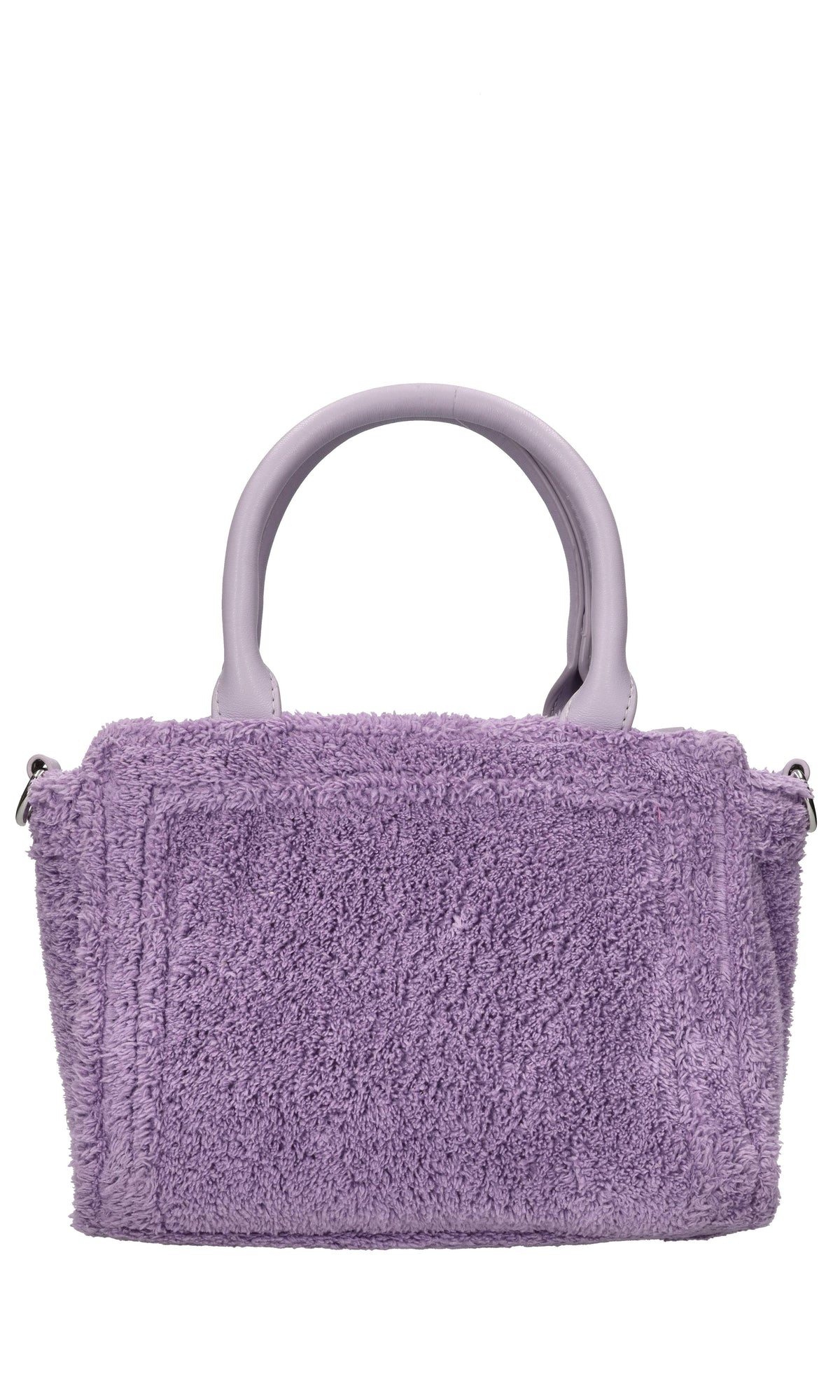 Borsa in ecopelle e tessuto 
