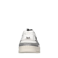 Sneakers in pelle ecopelle e strass 