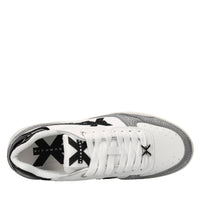Sneakers in pelle ecopelle e strass 