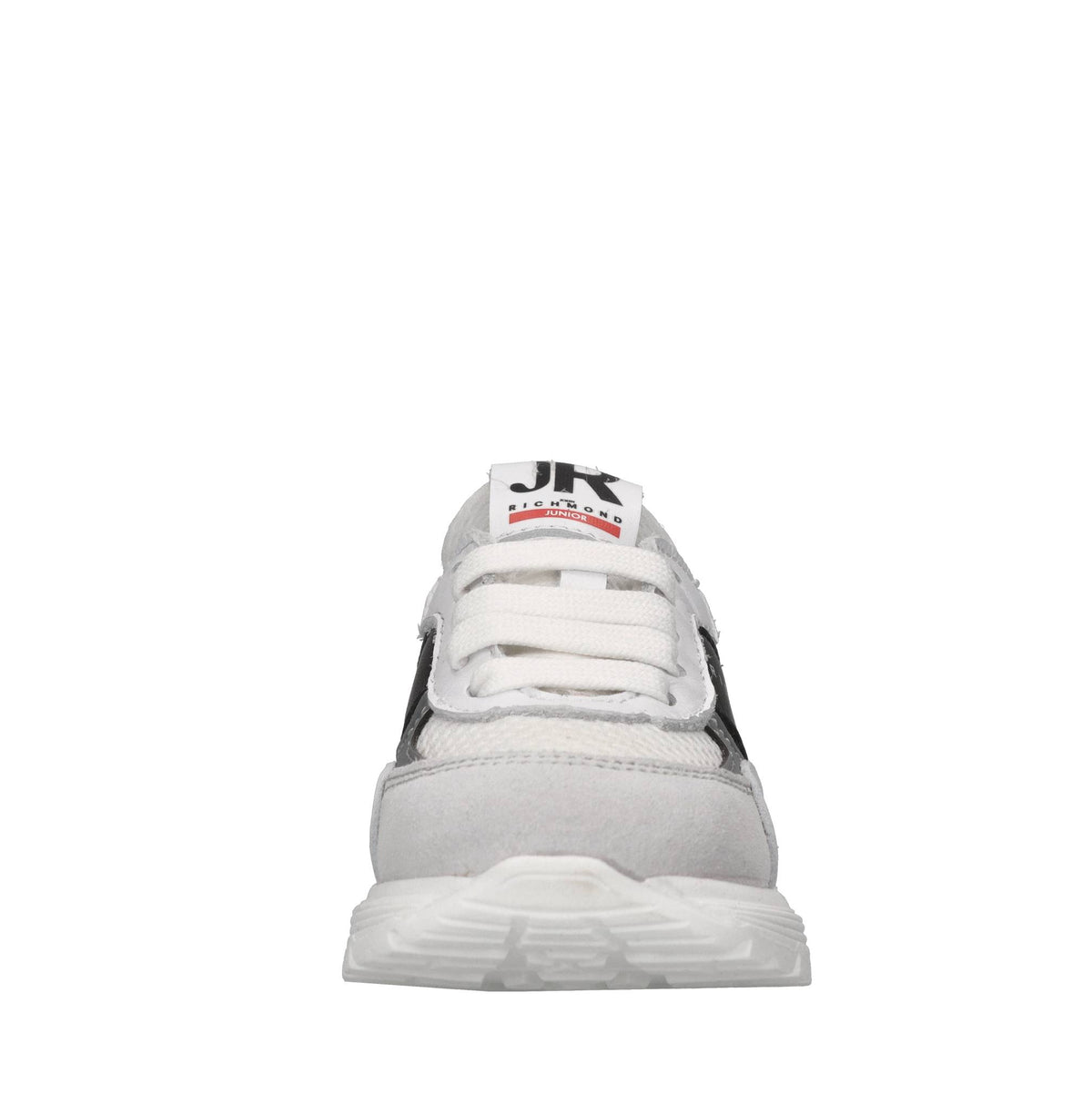 Sneakers in pelle e tessuto 