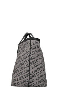 Borsa in tessuto ed ecopelle 