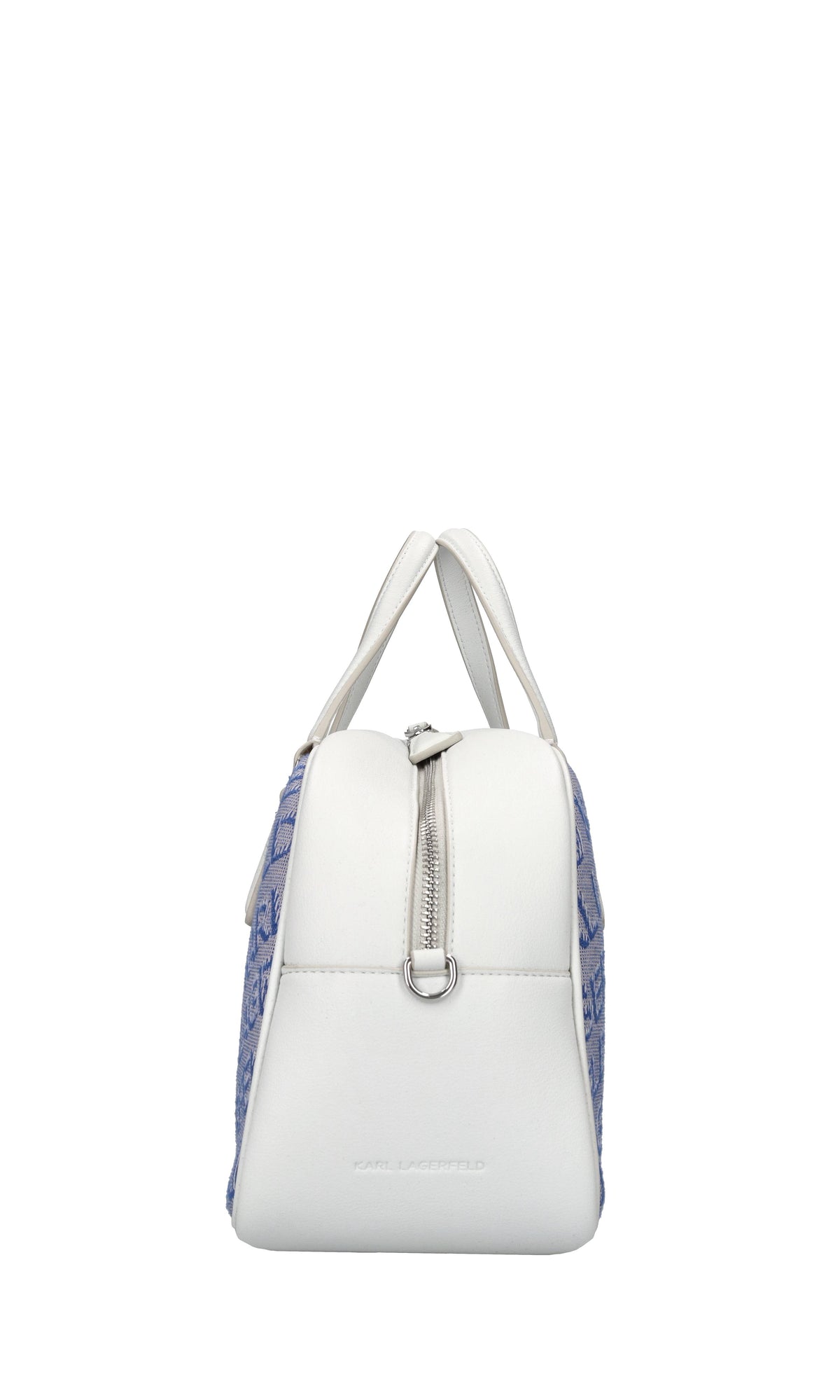 Borsa in ecopelle e tessuto 