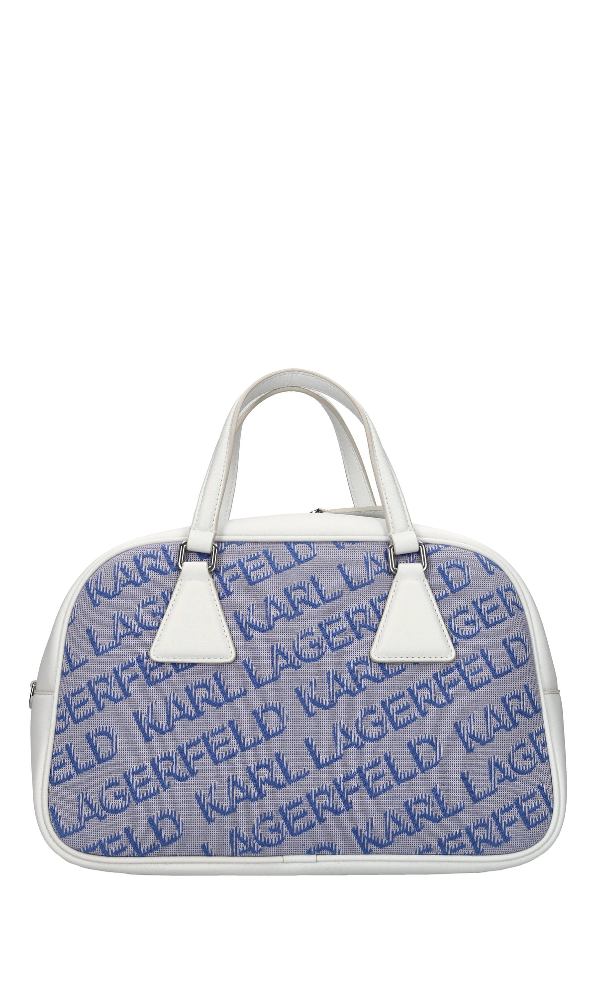 Borsa in ecopelle e tessuto 