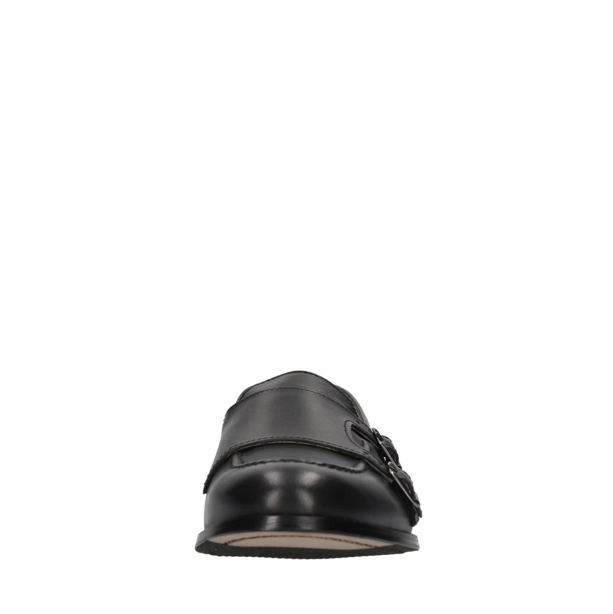 Mocassini doppia fibbia in pelle 