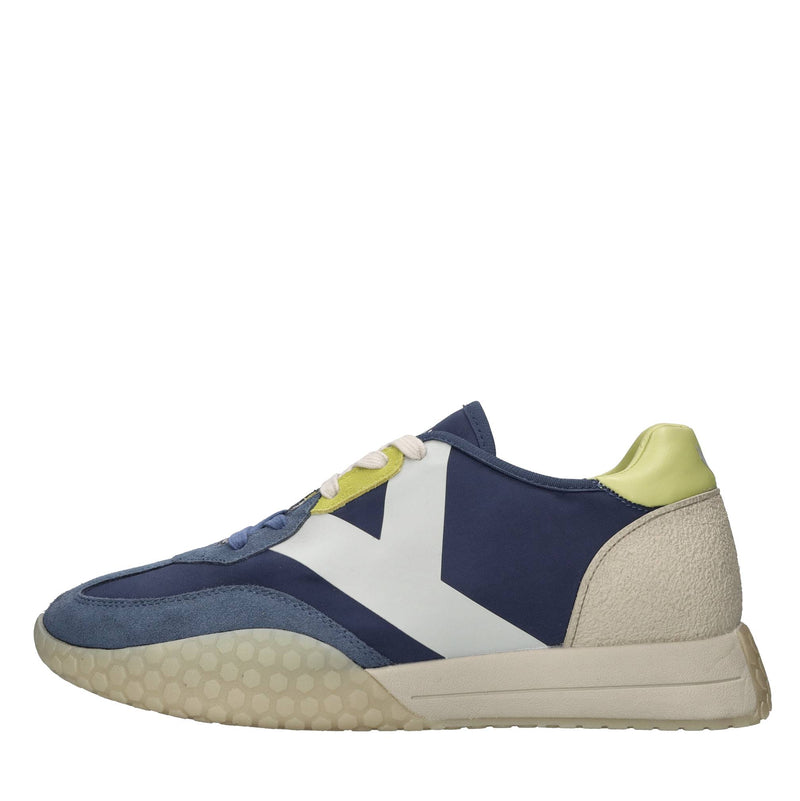 Sneakers in camoscio ecopelle e tessuto 