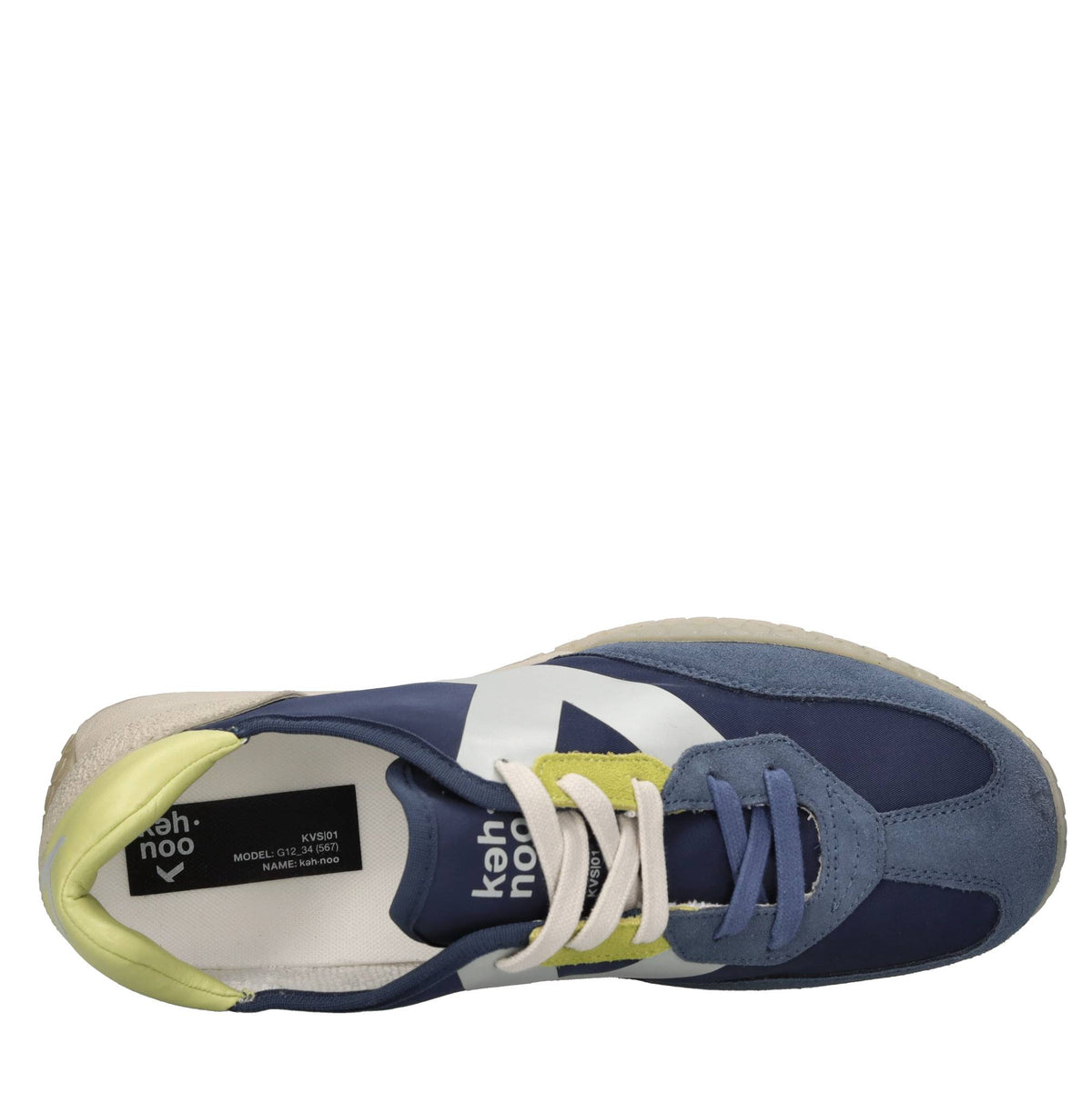 Sneakers in camoscio ecopelle e tessuto 