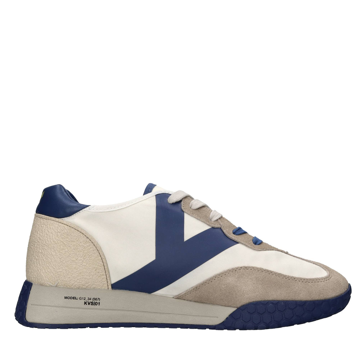 Sneakers in camoscio ecopelle e tessuto 