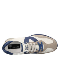Sneakers in camoscio ecopelle e tessuto 