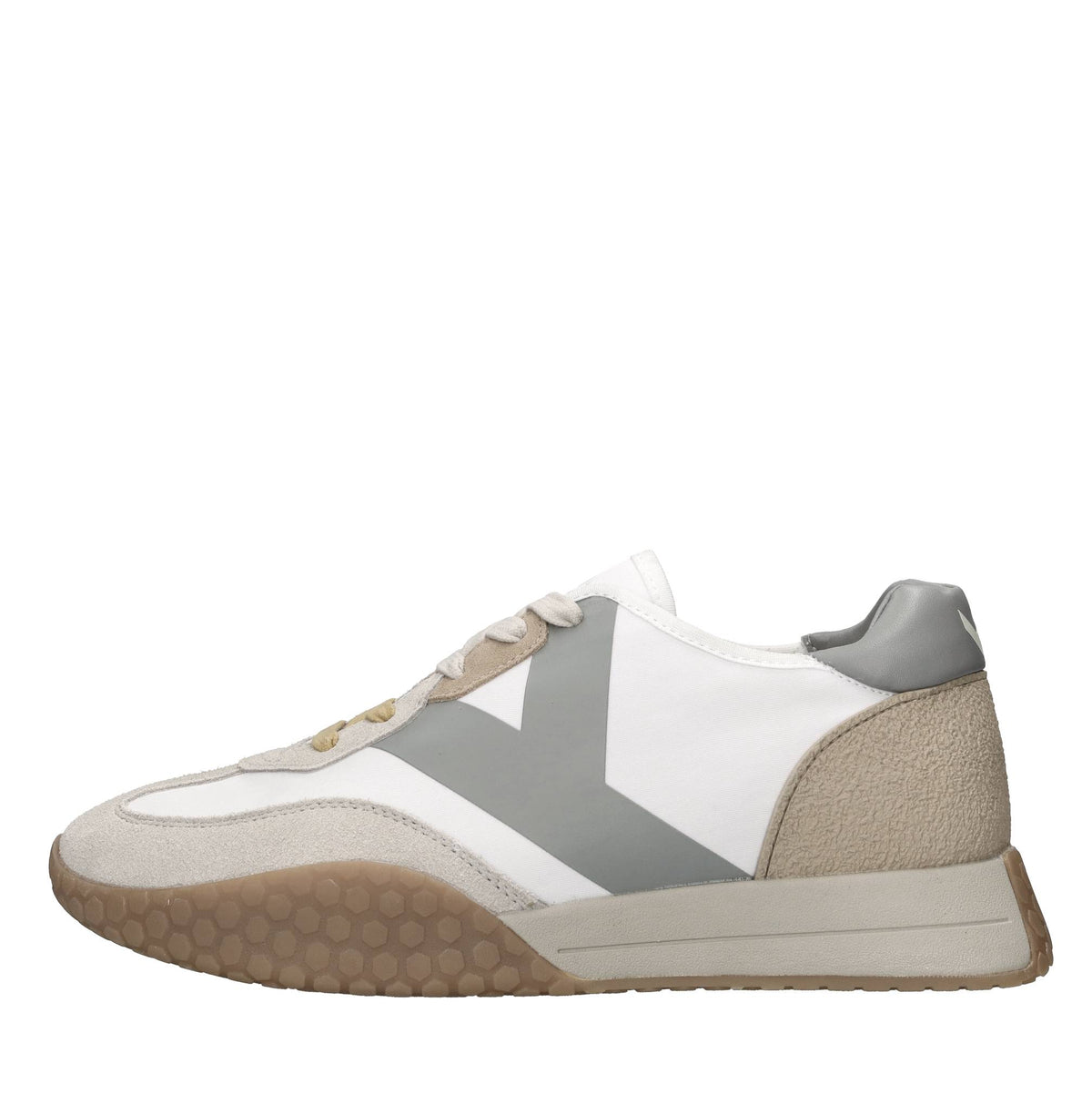Sneakers in camoscio ecopelle e tessuto 
