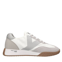 Sneakers in camoscio ecopelle e tessuto 