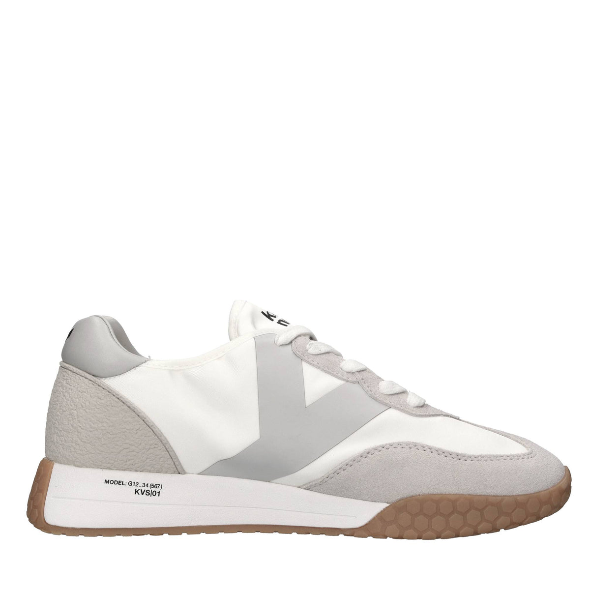 Sneakers in camoscio ecopelle e tessuto 