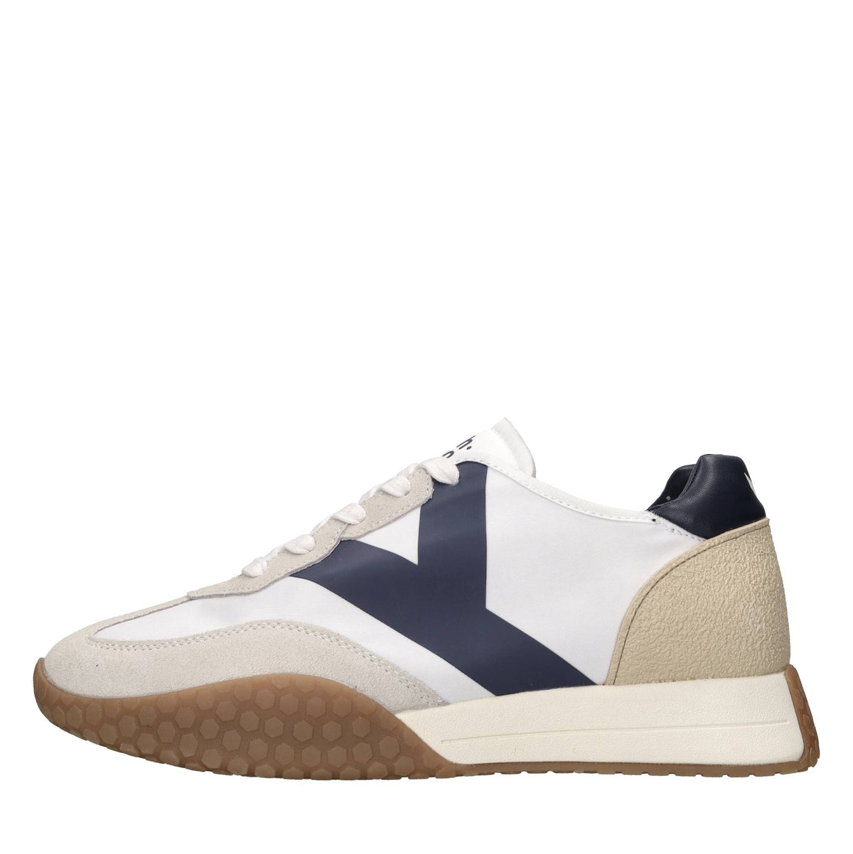 Sneakers in camoscio ecopelle e tessuto 