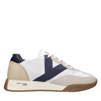 Sneakers in camoscio ecopelle e tessuto 