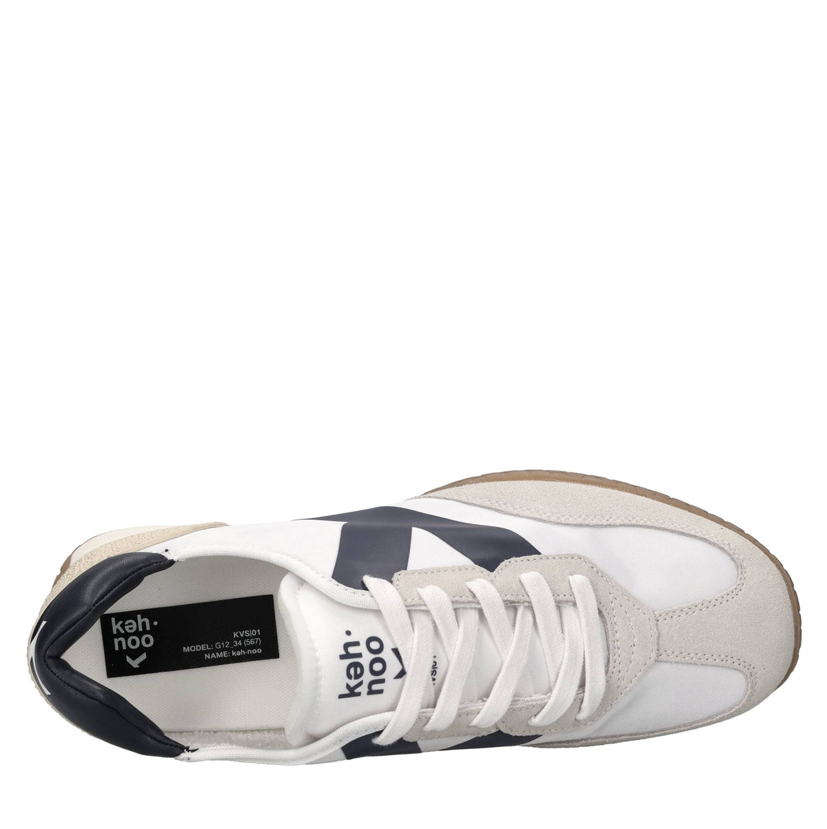 Sneakers in camoscio ecopelle e tessuto 
