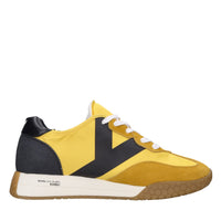 Sneakers in camoscio tessuto e gomma 