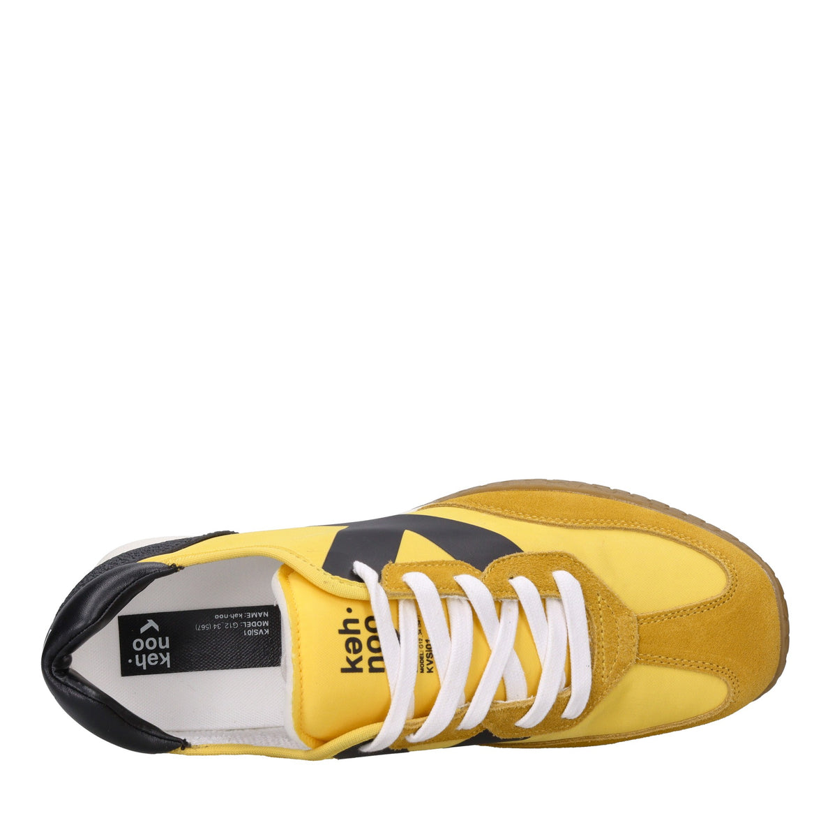 Sneakers in camoscio tessuto e gomma 