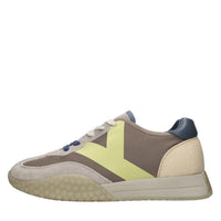 Sneakers in camoscio ecopelle e tessuto 