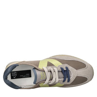 Sneakers in camoscio ecopelle e tessuto 