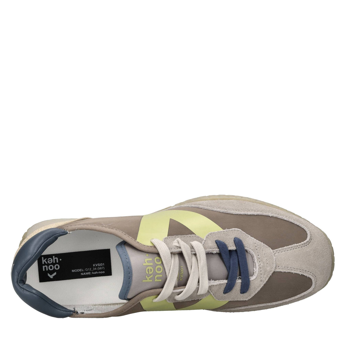 Sneakers in camoscio ecopelle e tessuto 