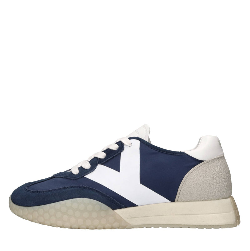 Sneakers in camoscio ecopelle e tessuto 