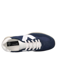 Sneakers in camoscio ecopelle e tessuto 