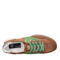 Sneakers in camoscio, tessuto e gomma 