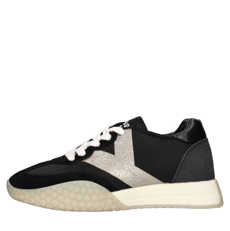 Sneakers in camoscio ecopelle e tessuto 