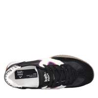 Sneakers in camoscio, tessuto e gomma 