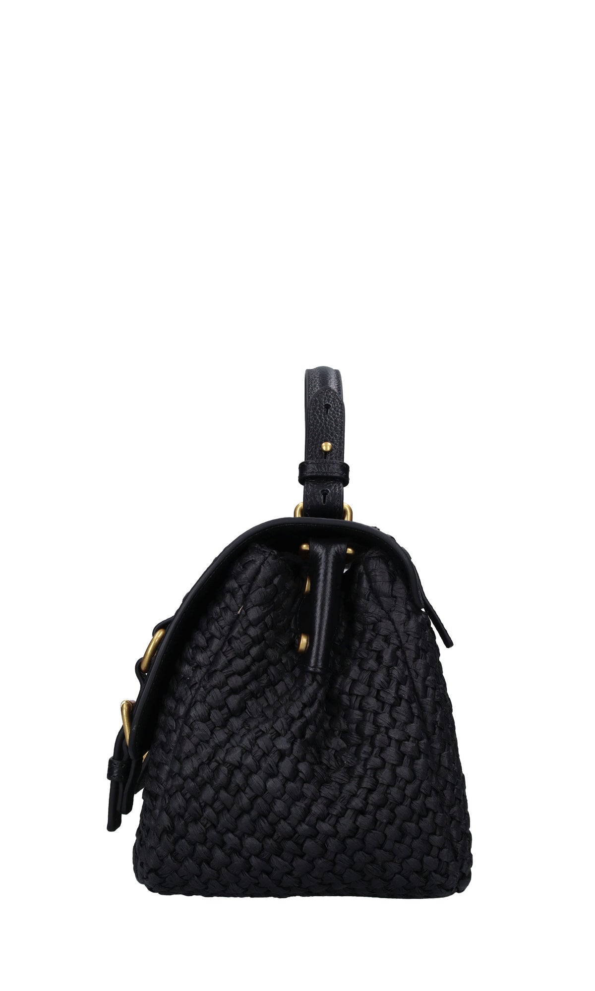 Borsa Atena in pelle e rafia 
